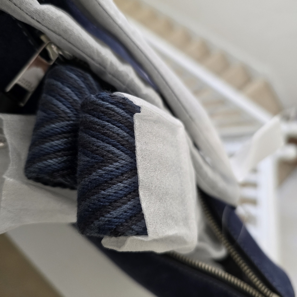 Authentic, New Marc Jacobs Navy Suede Handbag - Picture 2 of 13